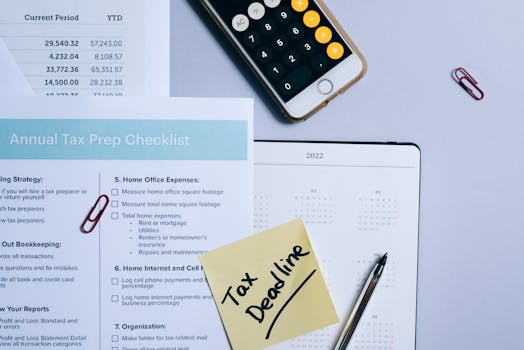 checklist for tax planning