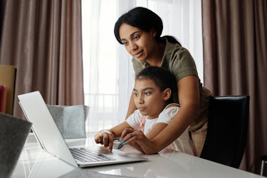 image of a student discussing finances with a parent