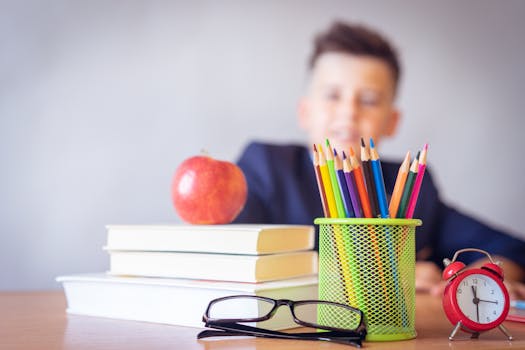 student studying at a desk