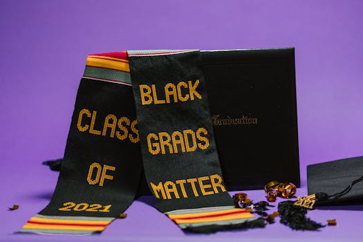 graduation cap and diploma