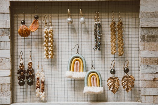 image of handmade jewelry on display