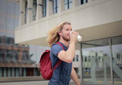 a student exploring banking options