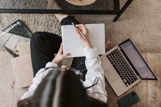 a student managing their finances