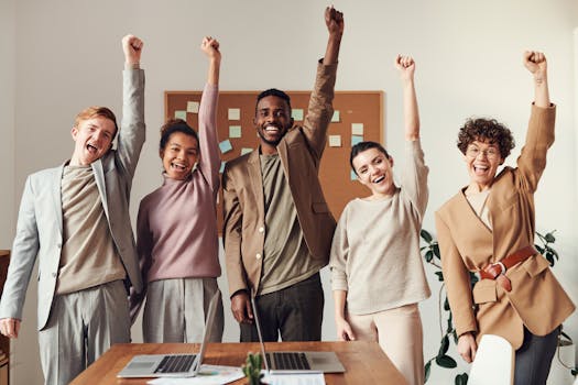 happy person looking at their earnings